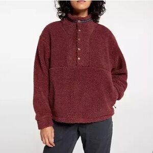 Alpine Design Maroon Sherpa Pullover
